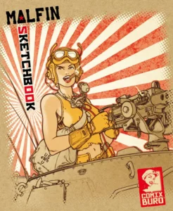 Couverture du sketchbook de Malfin