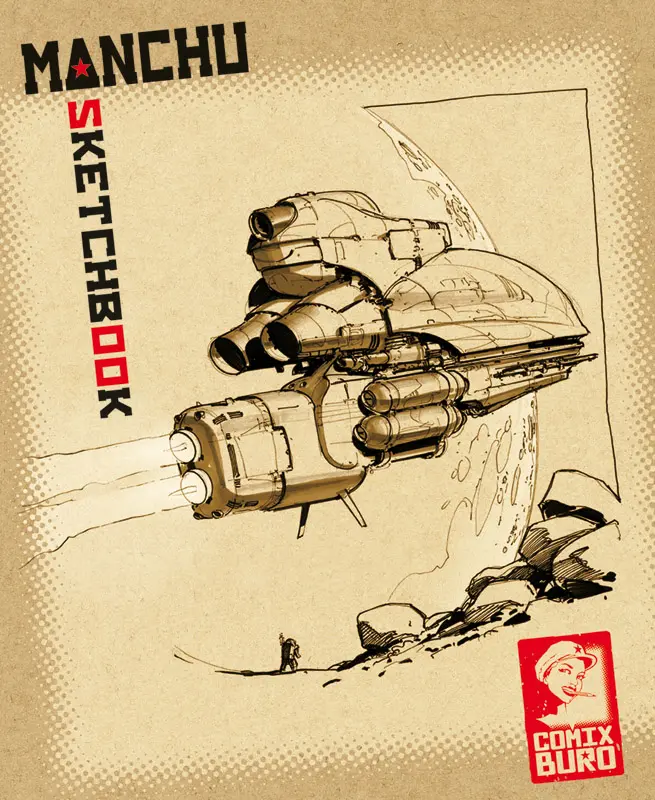 Couverture du sketchbook de Manchu