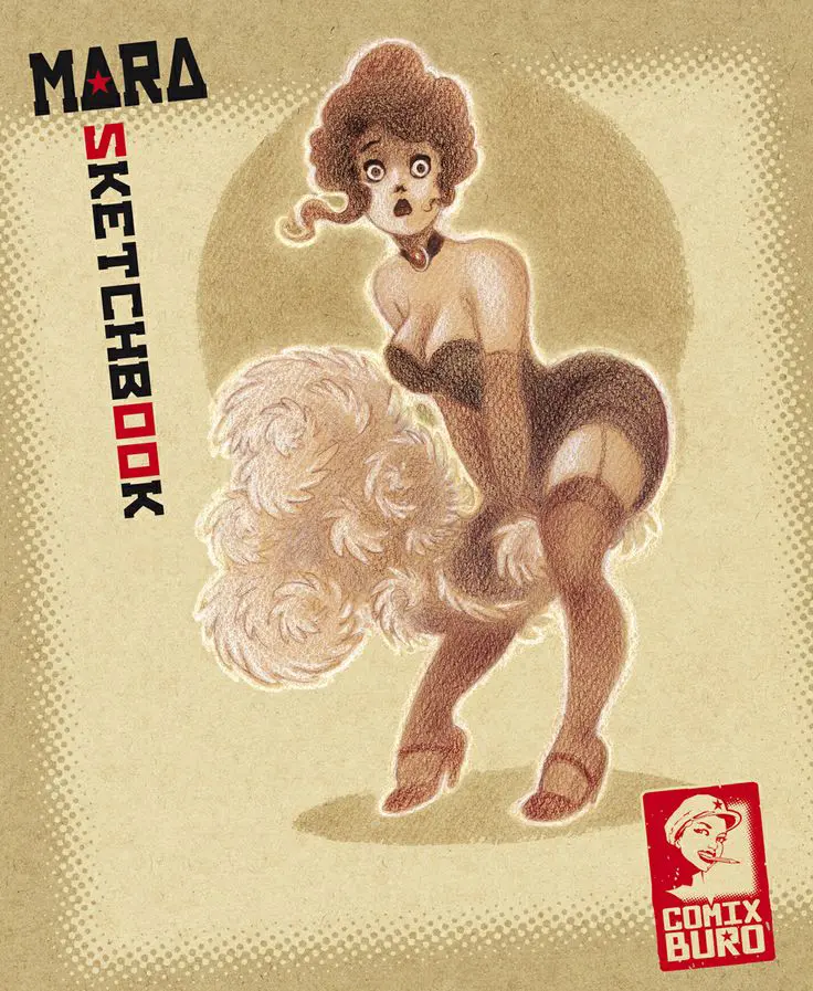Couverture du sketchbook de Mara