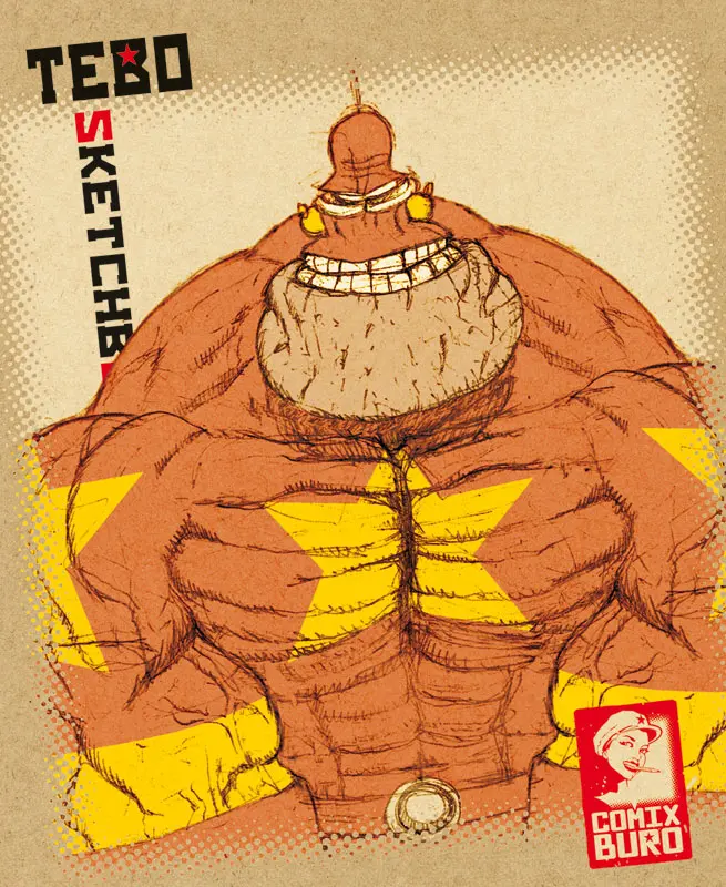 Covuerture du sketchbook de tebo