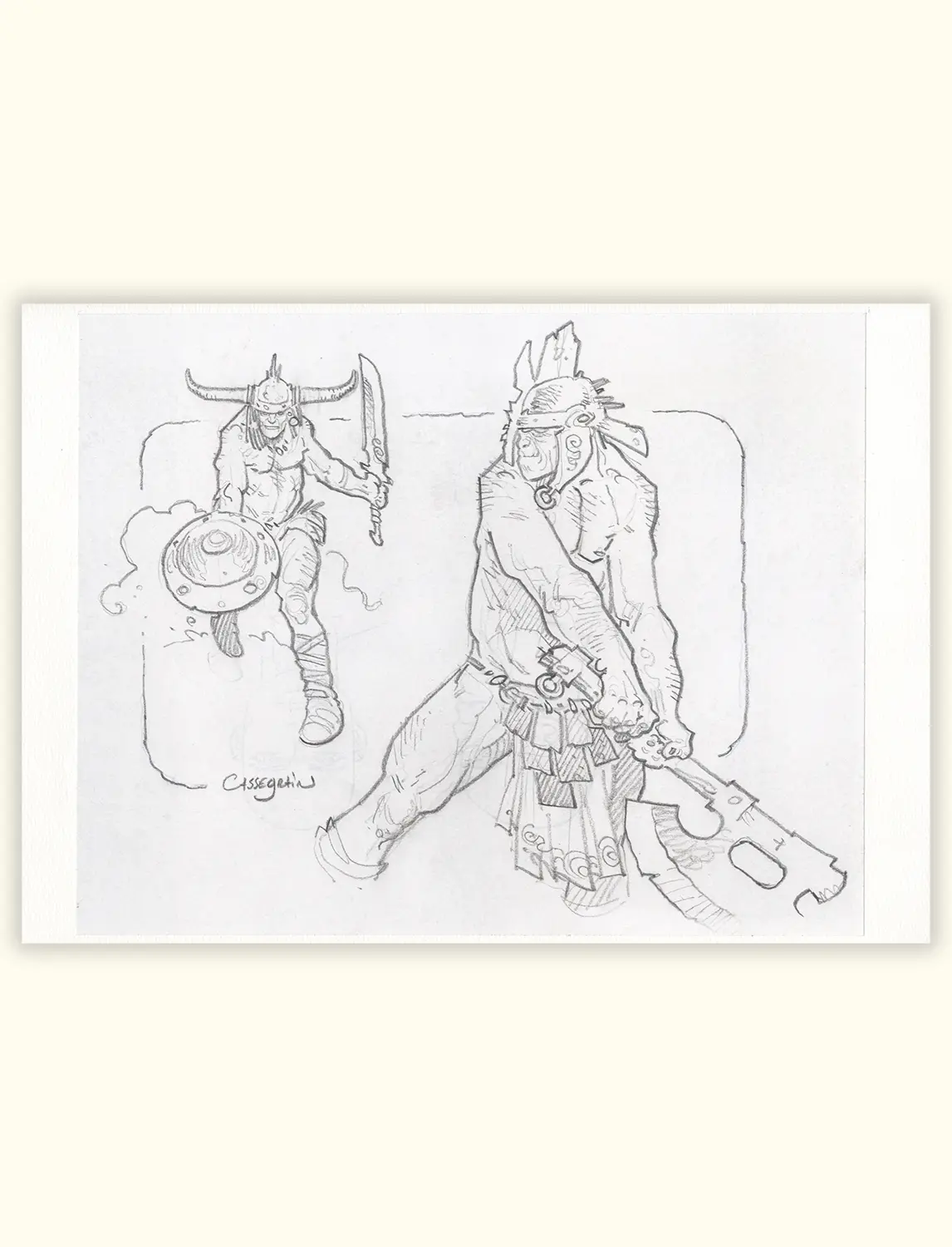 Deux Barbares N°3 de Didier Cassegrain