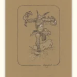 Barbare N°1 avec son bouclier et son épée. Didier Cassegrain