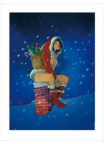 Affiche Vatine – Pin-up de Noël