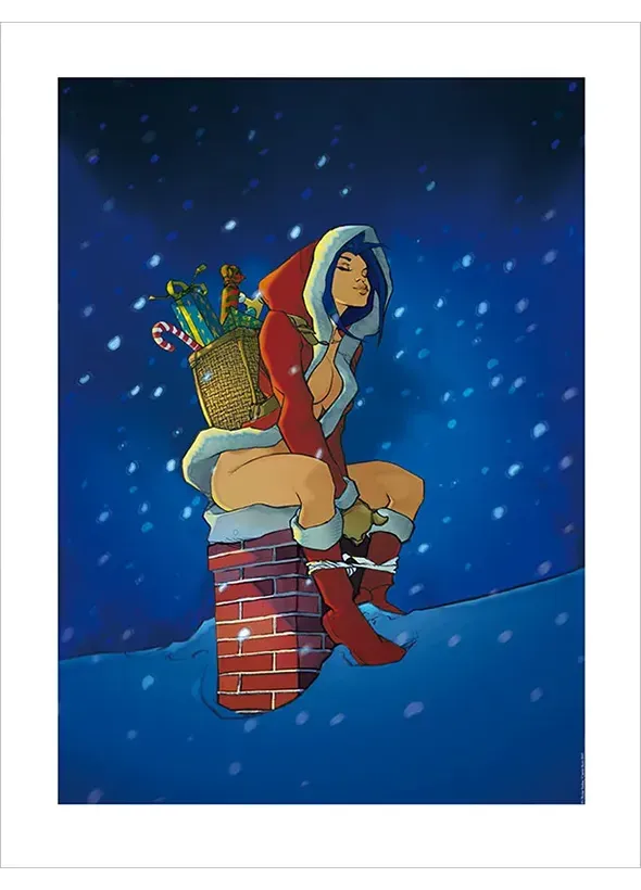 Affiche Vatine – Pin-up de Noël