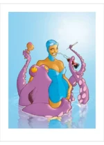 Affiche Vatine – La Pin-up & Le Poulpe