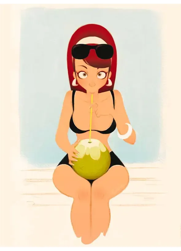 Petite affiche Ciia – Noix de coco