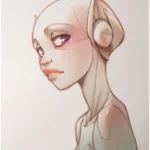 Affiche d’art Noa Sky-Doll 70 x 50 cm -Canepa-Barbucci