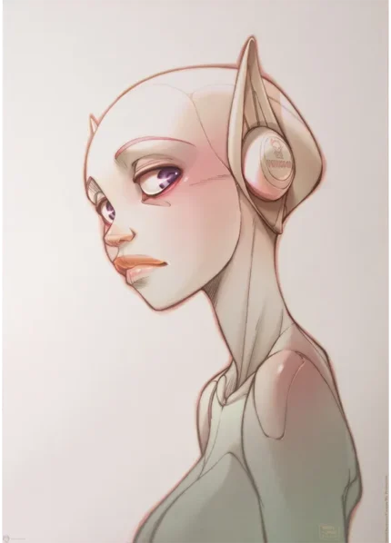 Affiche d’art Noa Sky-Doll 70 x 50 cm -Canepa-Barbucci