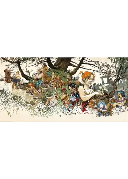Affiche d’art Loisel – Peter Pan – version couleur Régis Loisel