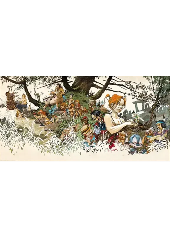 Affiche d’art Loisel – Peter Pan – version couleur Régis Loisel