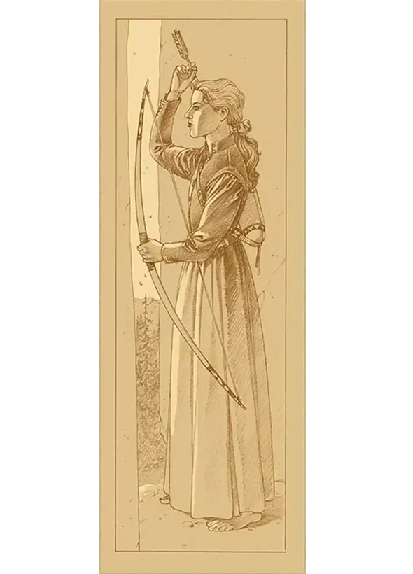 Sérigraphie-L'Esprit de la flèche (version sépia) – André Juillard