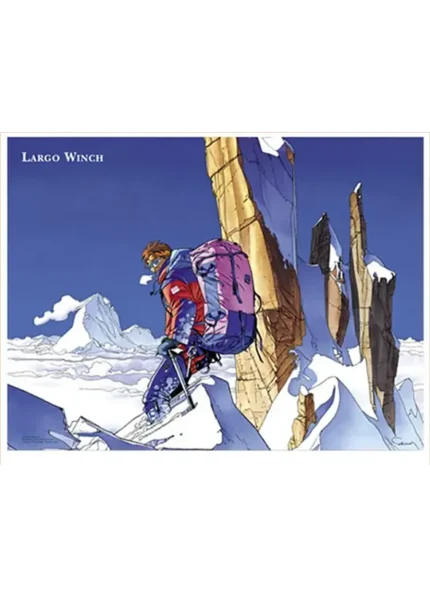 Affiche Largo Winch – Montagnes Rocheuses – Francq et Van Hamme