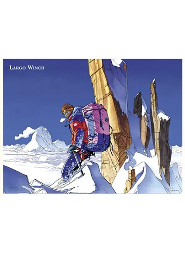 Affiche Largo Winch – Montagnes Rocheuses – Francq et Van Hamme