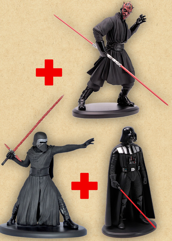 pack-comix-buro-vador-maul-kylo Pack DARK SIDE – Elite 1/10e – Star Wars – Image 1